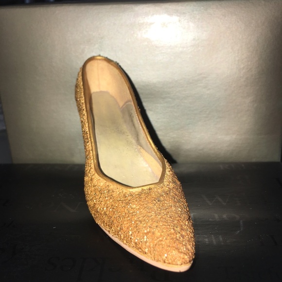 Just the right shoe golden stiletto by raine item 25045 - Picture 2 of 8